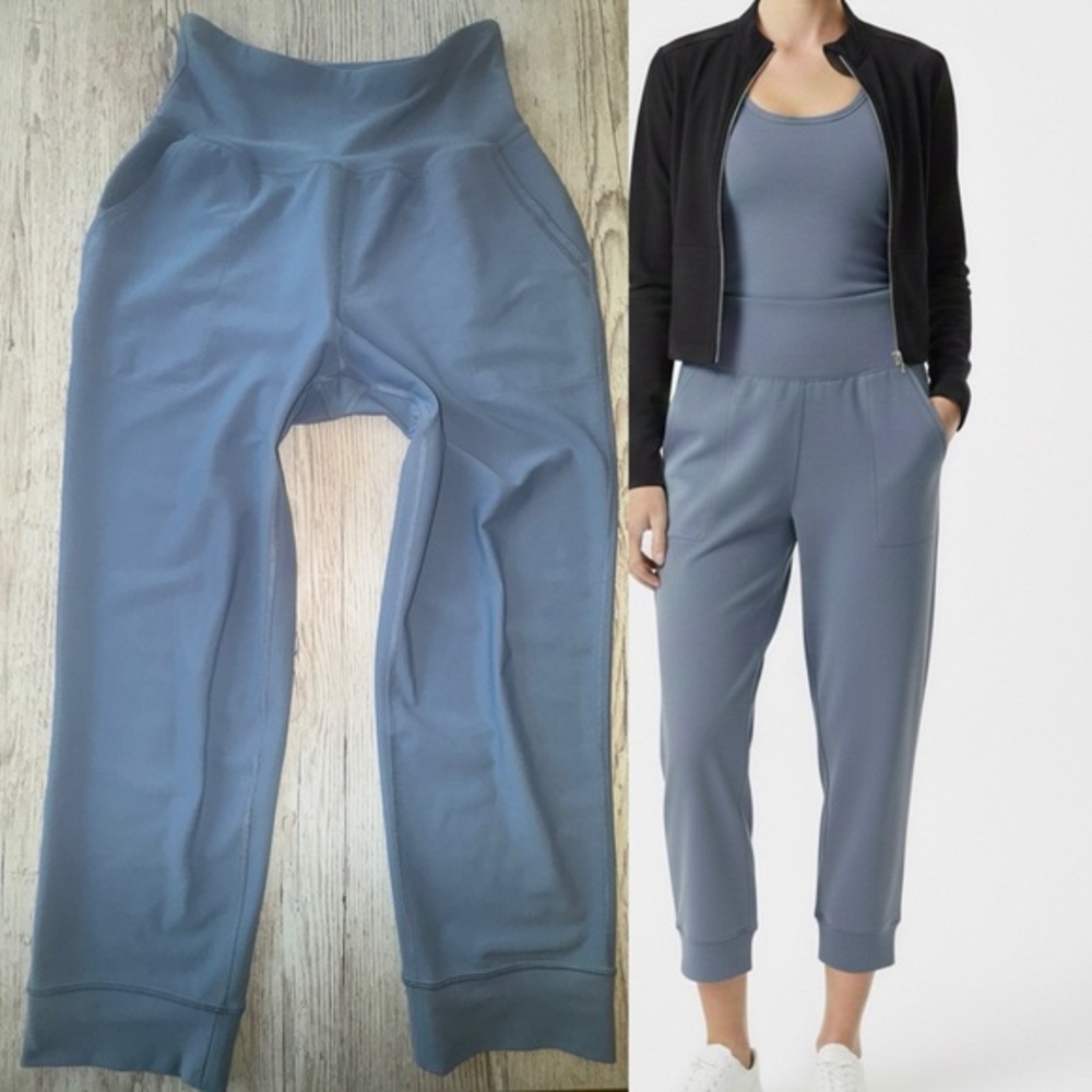 Old Navy High Waisted Powersoft Crop Jogger Pants Yoga Workout Athleisure S
